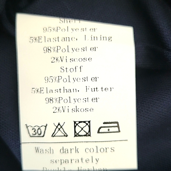 Elegant Navy Blue Dress - Picture 4 of 10